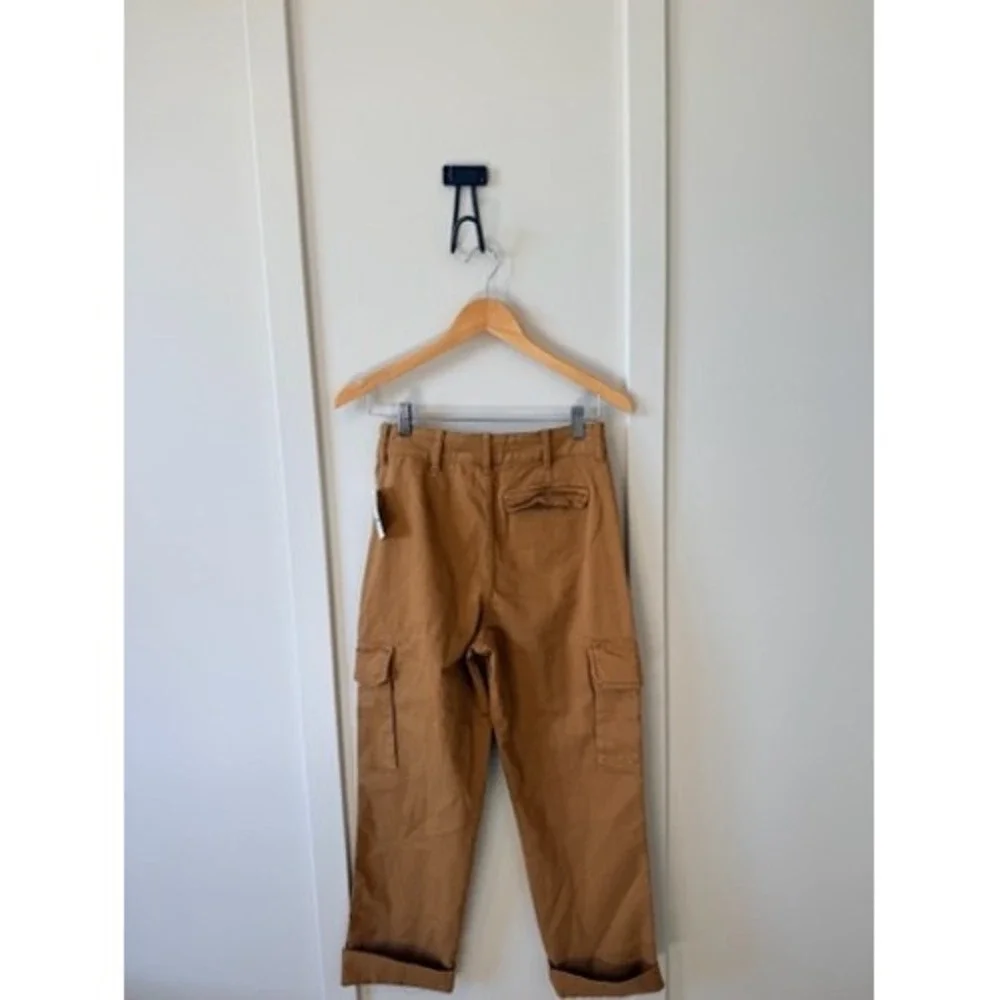 Joe's Jeans Roasted Pecan Cargo Pants Tan‎ Brown High Rise Utility Trousers 27